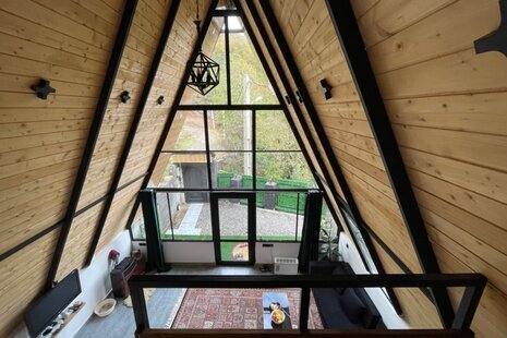 کلبه سوئیسی دوبلکس تکخواب آریمان در رستم آباد