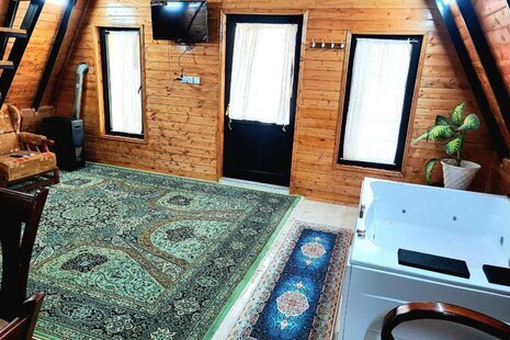 کلبه سوئیسی مبله امیر جکوزی دار در بابل