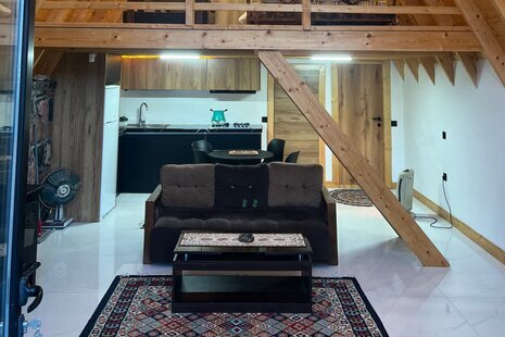 کلبه سوئیسی مبله دوبلکس تک خواب در نوشهر