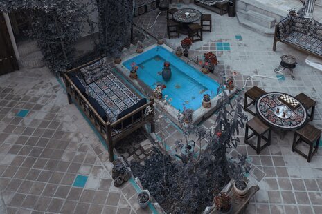 اتاق ترنج در اقامتگاه بومگردی در اصفهان