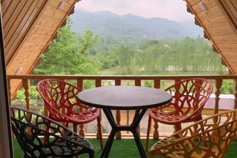 کلبه سوئیسی دوبلکس مبله تکخواب تنها در فومن