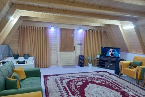 کلبه سوئیسی دوبلکس جکوزی دار در شیرگاه