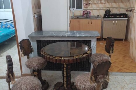 واحد مبله دوخواب در طبقه همکف ویلا قائمشهر