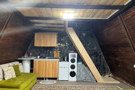 کلبه سوئیسی تکخواب قلعه در سوادکوه