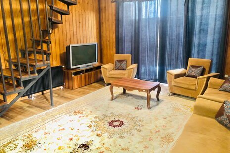 کلبه سوئیسی استخردار دوخواب فندق در کتالم و سادات شهر