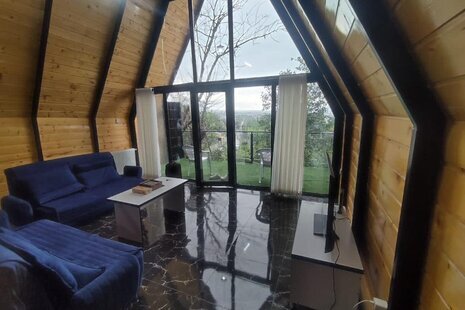 کلبه سوئیسی دوبلکس مبله تکخواب در نمک آبرود