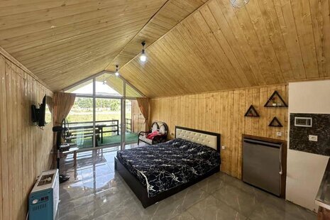 کلبه دوبلکس دوخواب مبله جکوزی دار گلدشت در کلاردشت