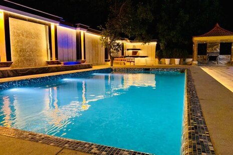 باغ ویلا دو خواب مبله استخردار آبگرم در شهریار