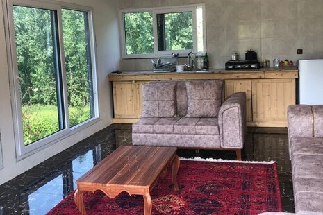 کلبه سوئیسی چوبی مبله دوخواب نسا در بابل