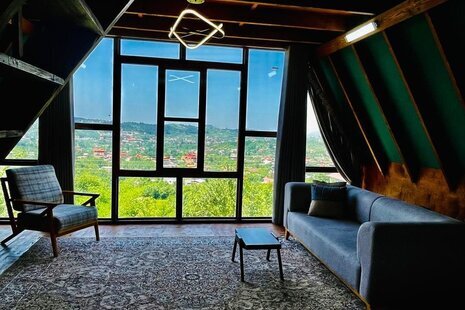 کلبه سوئیسی دوبلکس تک خواب  جکوزی دار شووا 2 در شیرگاه