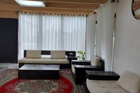 کلبه سوئیسی مبله دوبلکس دو خواب پسر جنگل در تنکابن