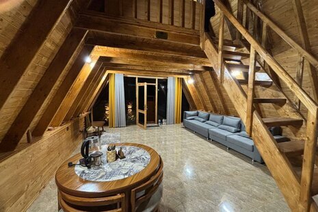 کلبه سوئیسی مبله دوبلکس استخردار تک خواب تیدا در سوادکوه