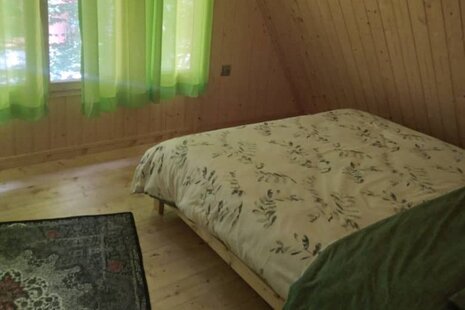 کلبه سوئیسی مبله دوخواب سبز در پل سفید