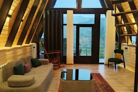 کلبه سوئیسی جکوزی دار تک خواب پارادایس در رامسر