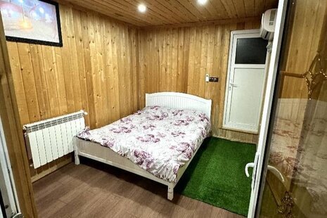 کلبه چوبی دوبلکس جکوزی دار مبله در ماسال