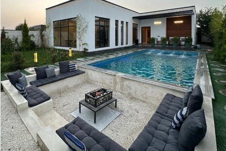 ویلا استخردار آبگرم سه خواب در ساوجبلاغ