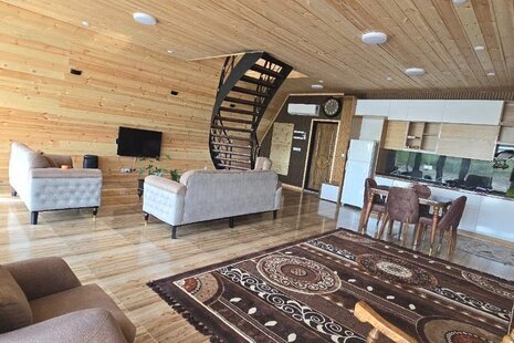 کلبه سوئیسی دوبلکس دوخواب لاکچری شالیزار در پره سر