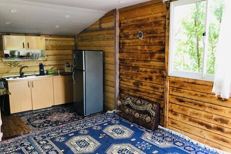 کلبه چوبی دوخواب در روستای درخانه ماسال