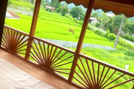 واحد مبله سه خواب در طبقه دوم ویلای فومن