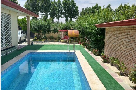 ویلا دو خواب استخردار آبگرم در ساوجبلاغ