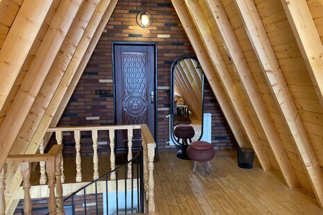 کلبه سوئیسی تکخواب جنگلی کاج در تنکابن