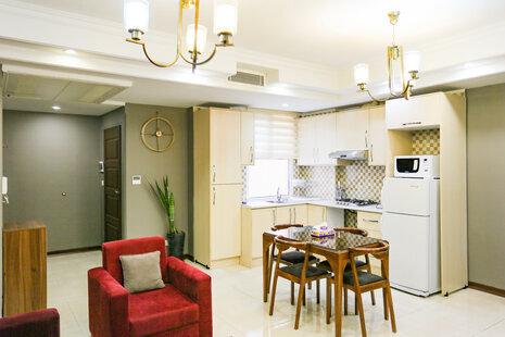 آپارتمان مبله تکخواب استاندارد در ونک