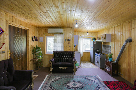 کلبه چوبی جنگلی تکخواب در ماسال