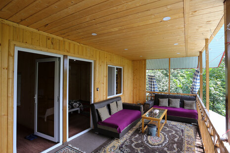 کلبه چوبی دوبلکس مبله در ماسال