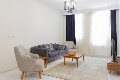 آپارتمان مبله دوخواب طبقه اول در جنت آباد جنوبی