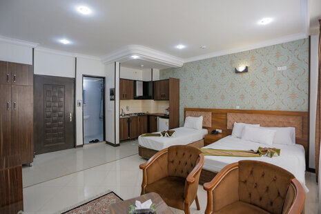 اتاق(3نفره)هتل آپارتمان در مشهد