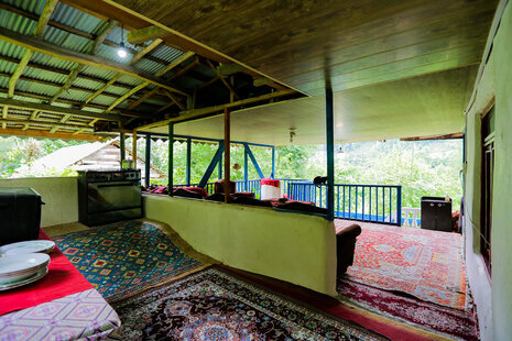 واحد دو خواب در طبقه اول باغ ویلا فومن