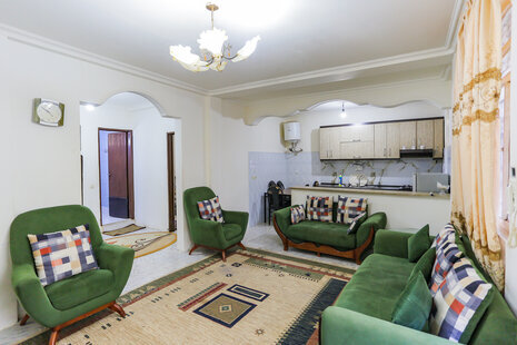 واحد آپارتمان تکخواب مبله طبقه 1 آوا در قشم