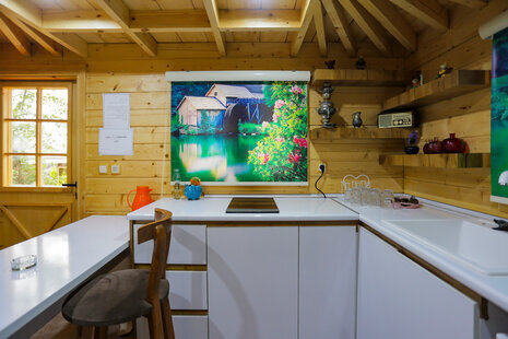 کلبه تریپلکس کلاه فرنگی در مجتمع اقامتی رشت