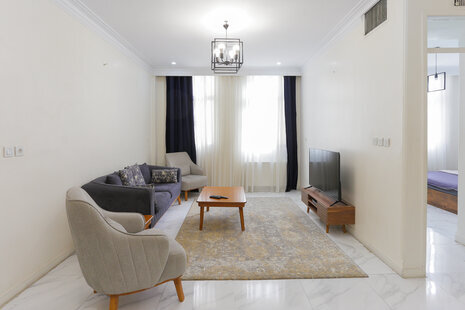 آپارتمان مبله دوخواب طبقه اول در جنت آباد جنوبی