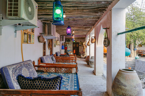 اتاق ناخدا در بومگری بندر لافت