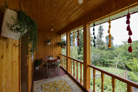 کلبه چوبی جنگلی تکخواب در ماسال