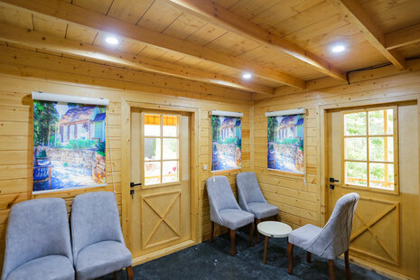 کلبه تریپلکس کلاه فرنگی در مجتمع اقامتی رشت