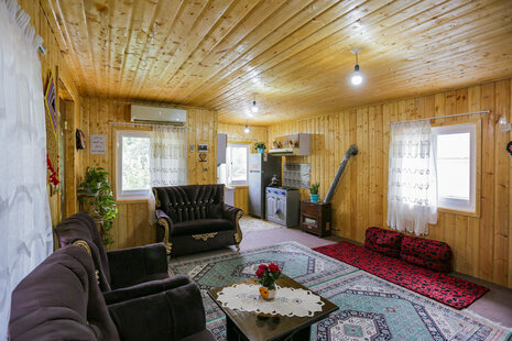 کلبه چوبی جنگلی تکخواب در ماسال