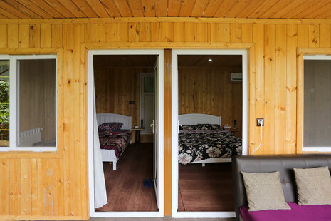 کلبه چوبی دوبلکس مبله در ماسال