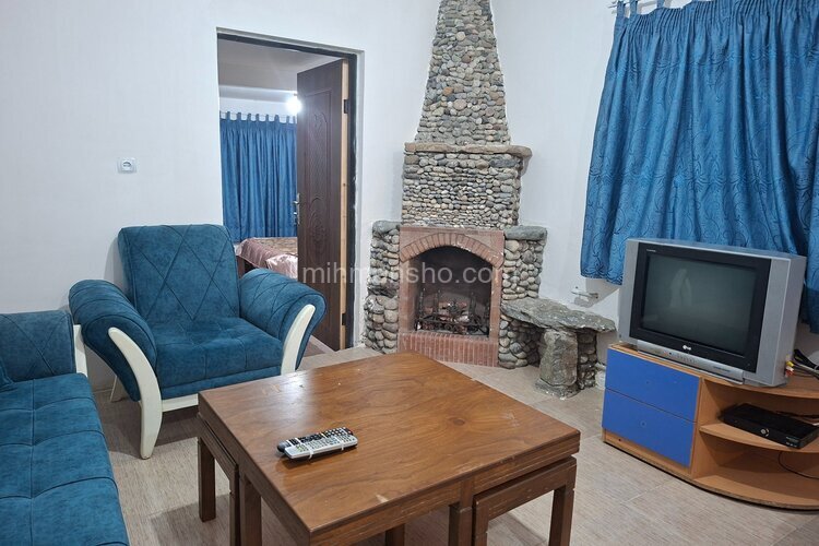 واحد مبله تکخواب در طبقه همکف ویلا  نسیم در تنکابن
