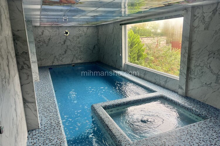 واحد جکوزی در طبقه همکف ویلا استخردار آراشا در چالوس