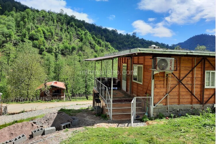 کلبه چوبی تکخواب مبله در ماسال