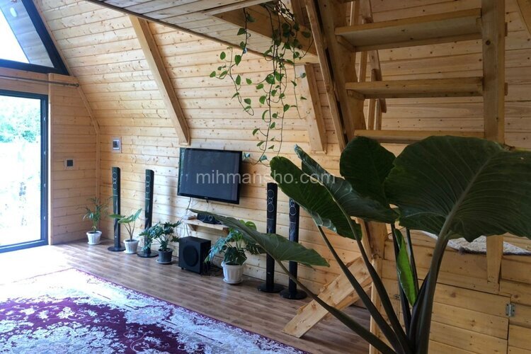 کلبه دوبلکس تکخواب رز در رامسر