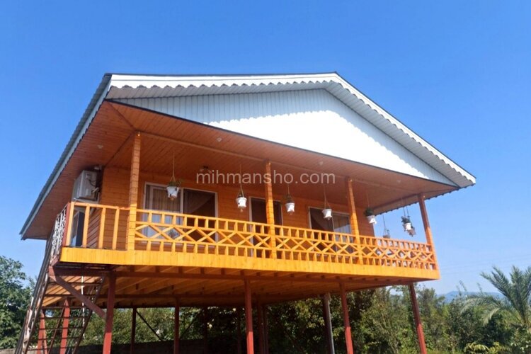 کلبه چوبی مبله دوخواب ماهور در ماسال