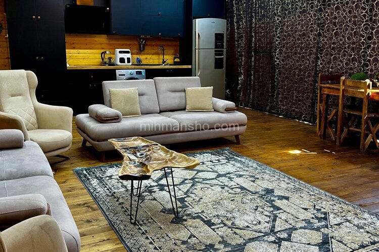 کلبه سوئیسی دوبلکس تکخواب مبله در محمودآباد