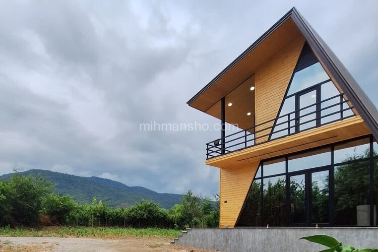 کلبه دوبلکس سوئیسی مدرن دوخواب در ماسال