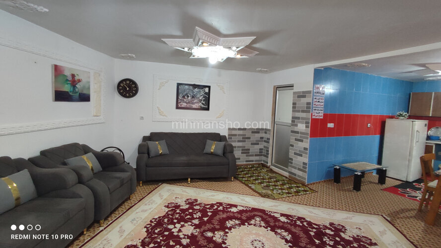 واحد مبله تکخواب در طبقه همکف ویلا  نارنج در  اسالم