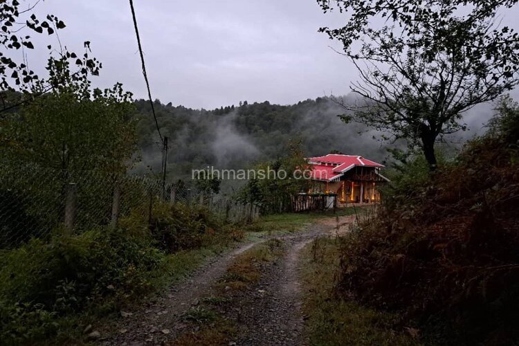 واحد مبله تکخواب در طبقه اول ویلا در شفت