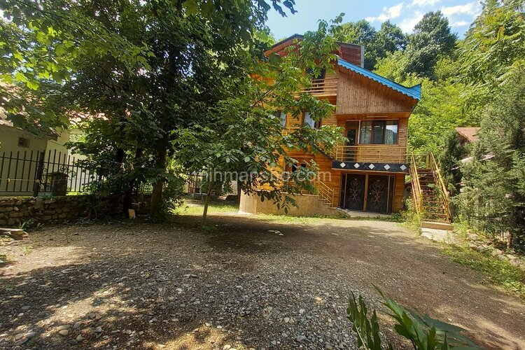 ویلای دوبلکس دو خواب خانه چوبی در سیاهکل