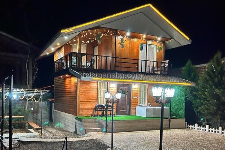 کلبه دوبلکس جکوزی دار جنگلی دو خواب در ماسال